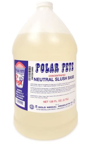 Polar Pete Neutral Slush Base (choose Quanity )