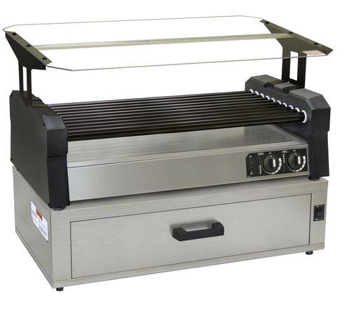 Hot Diggity Pro X Roller Grill - Stainless Steel Rollers
