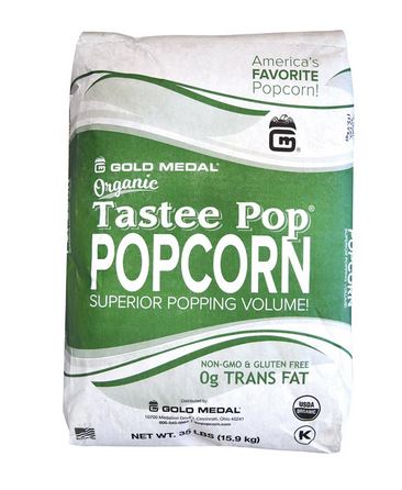 Organic Tastee Pop Premium Popcorn 35lb