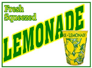 Lemonade Signs and Flags