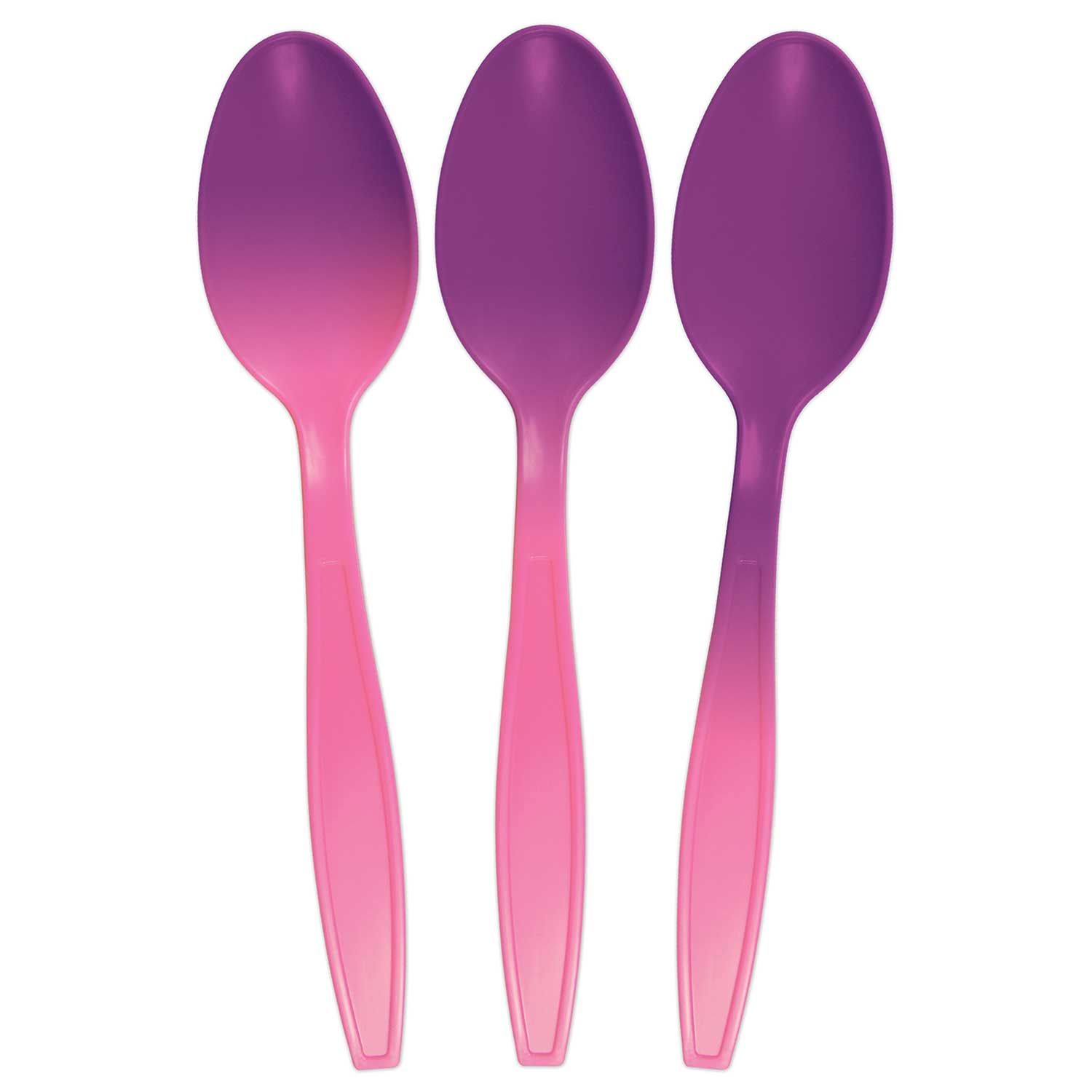 Color Changing Heavy Duty Polystyrene Spoons