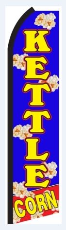 Kettle Corn Swooper Flag - Blue