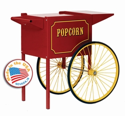 Medium Red Popcorn Popper Cart