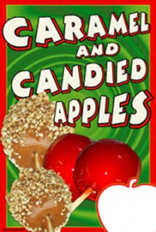 Caramel/Candied Apples  A-Frame Sign