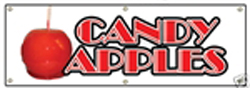 Candy Apple Banner 72" x 24"