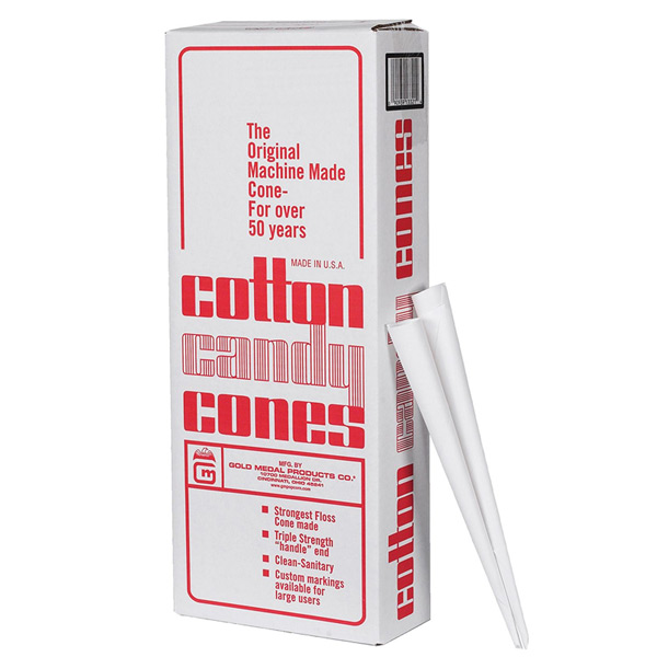 Plain Cotton Candy Cones 4000 per case