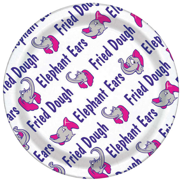 Elephant Ear / Fried Dough 9" Plates 1000 per case