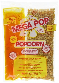 Gold Medal 2836 Mega Popcorn Oil Salt Kits for 6 oz Kettles