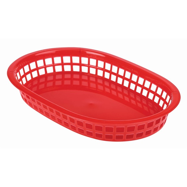 Red Plastic Food Tray
